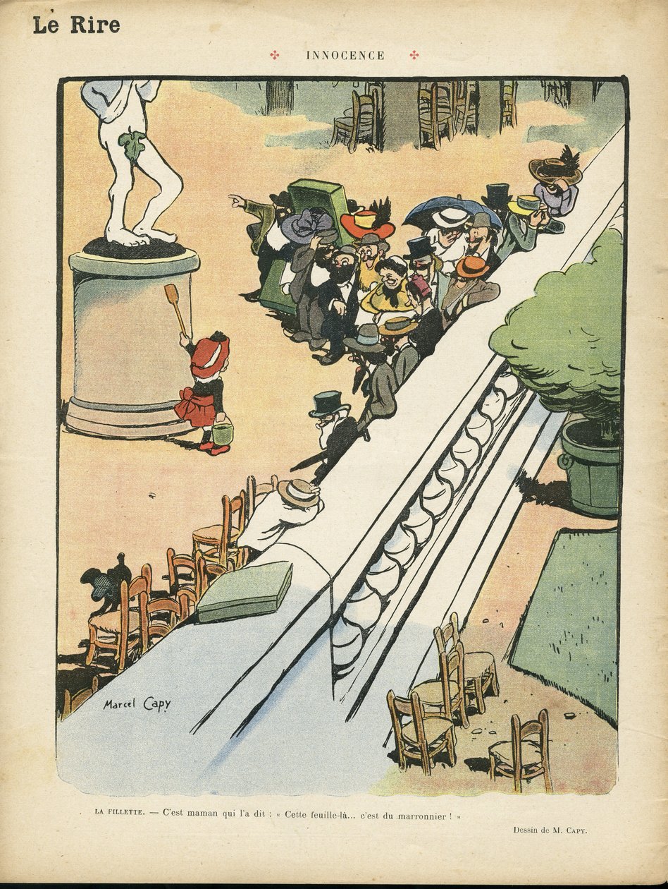 Ilustración de Marcel Capy (1865-1941) en Le Rire de Marcel Amable O.L. Capy