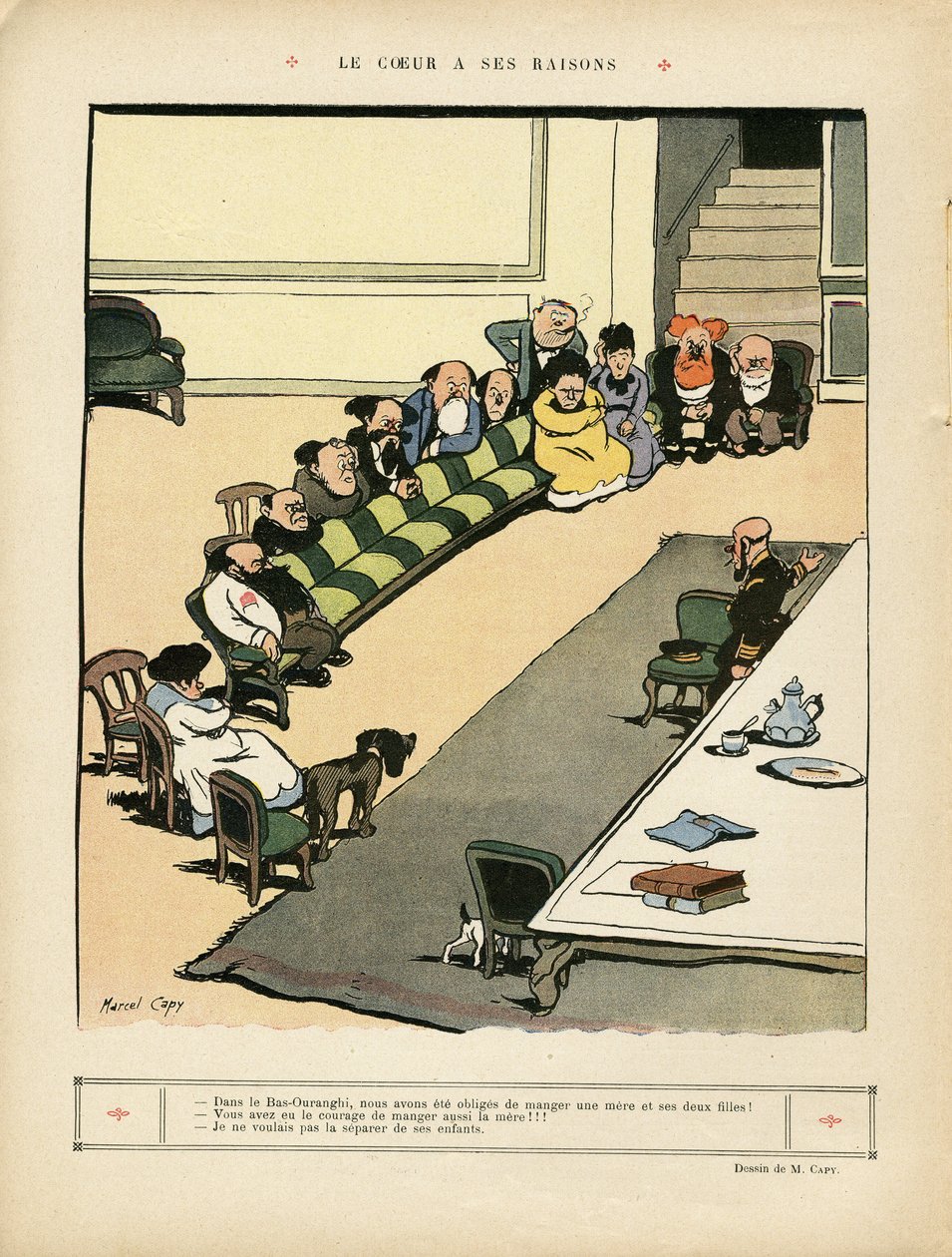 Ilustración de Marcel Capy (1865-1941) en Le Rire de Marcel Amable O.L. Capy