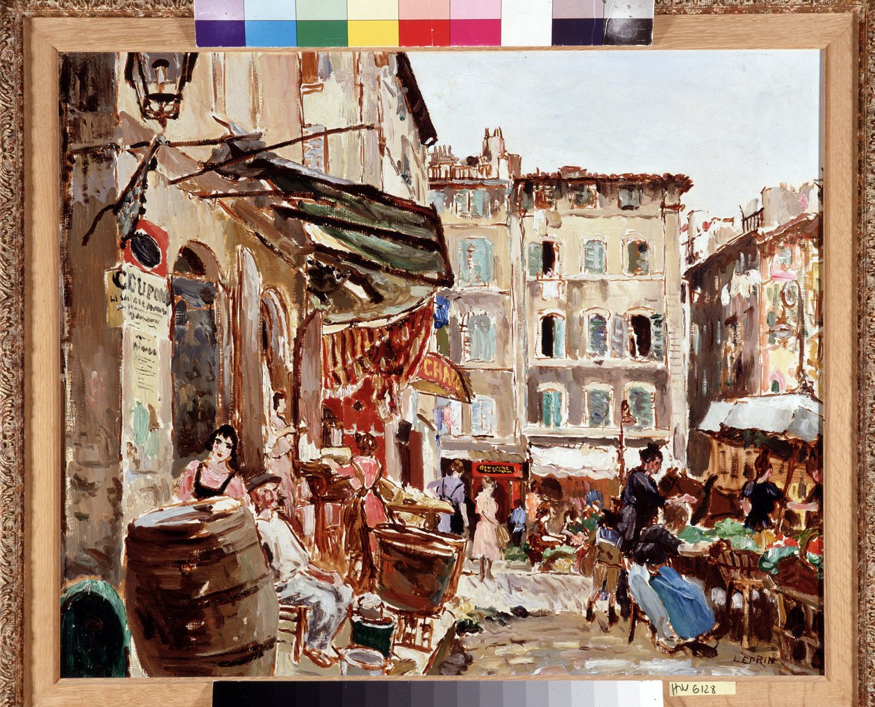 Le marche place de Lenche a Marseille Pintura de Marcel Leprin (1891-1933) Dim. 50x61 cm Mención obligatoria: Colección Fundación Saludos de Provenza, Marsella de Marcel Leprin
