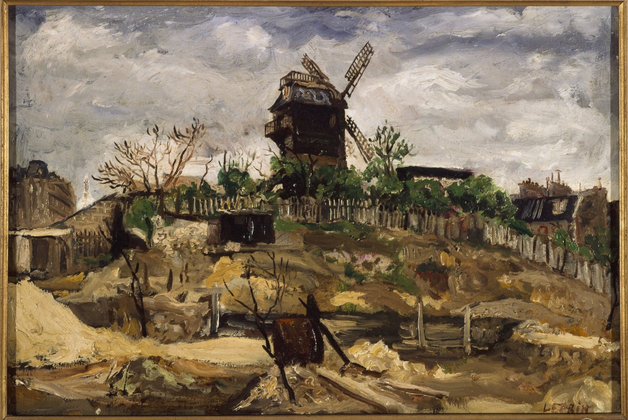 El Moulin de la Galette, hacia 1920 (óleo) de Marcel Leprin