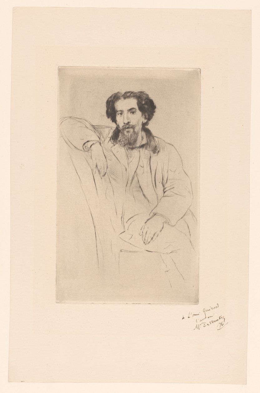 Portafolio de Henri Charles Guérard de Marcellin Gilbert Desboutin (signed by artist)