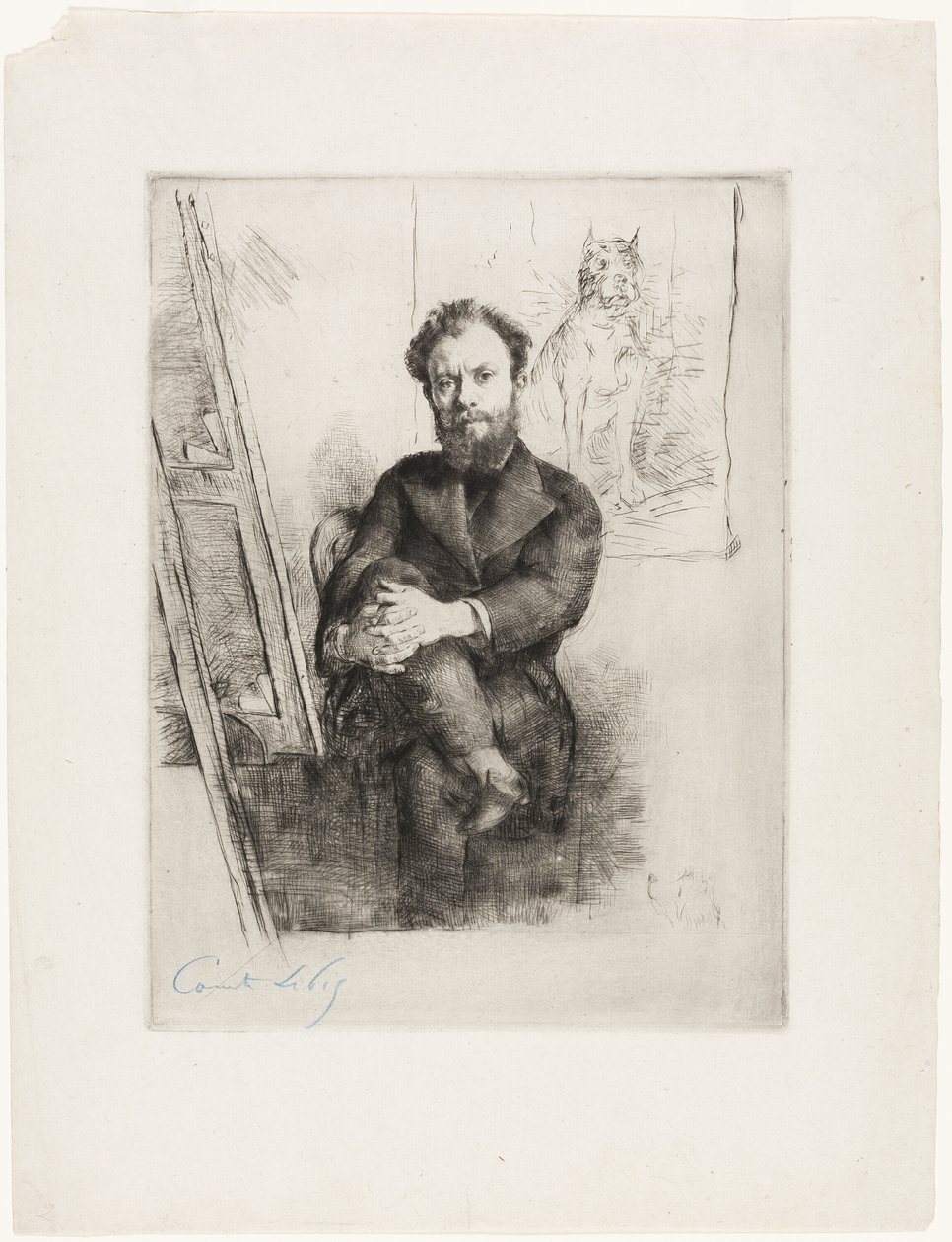 Retrato del Vizconde Ludovic Napoléon Lepic de Marcellin Gilbert Desboutin