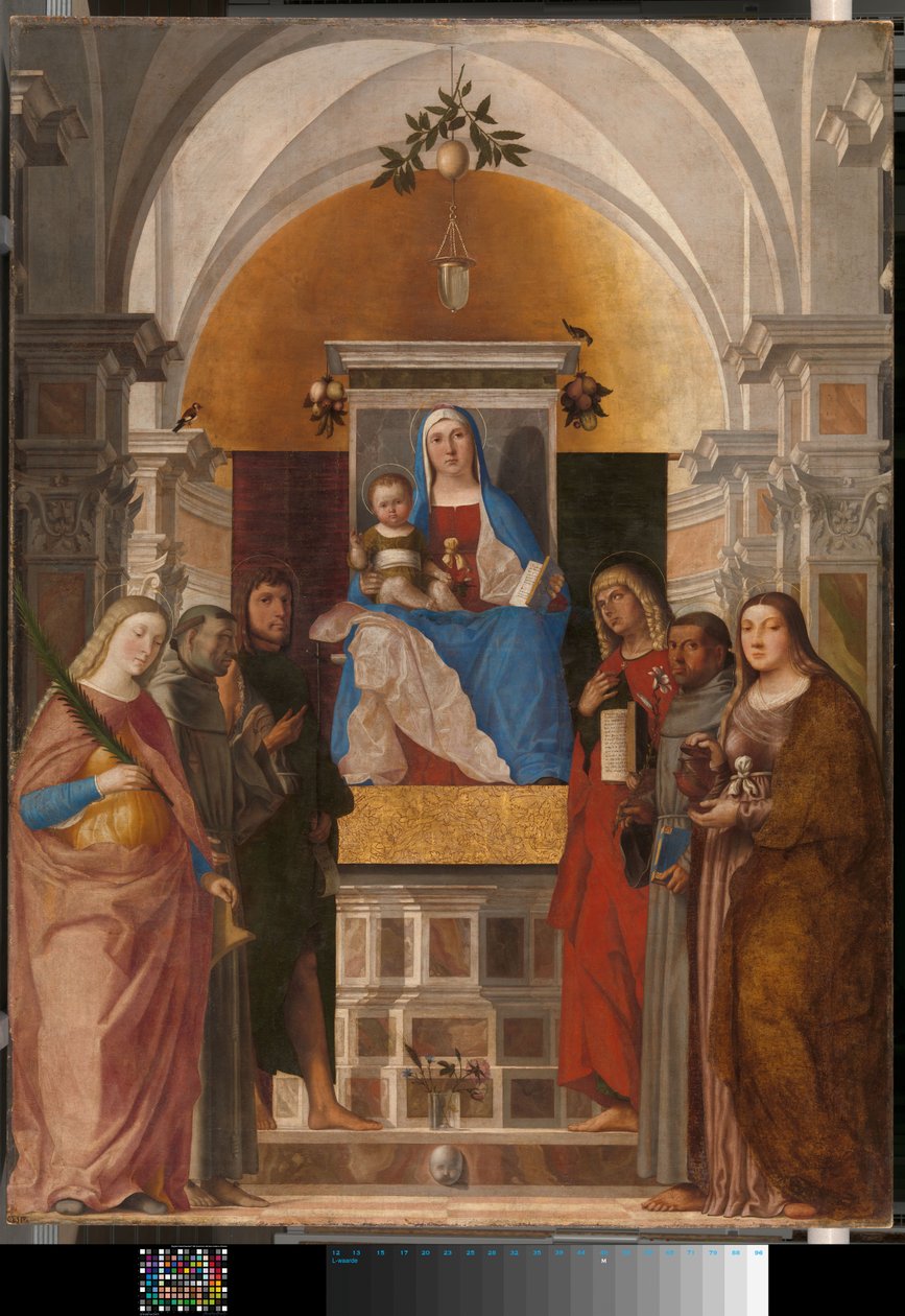 Virgen con el Niño y Santa Catalina de Marcello Fogolino