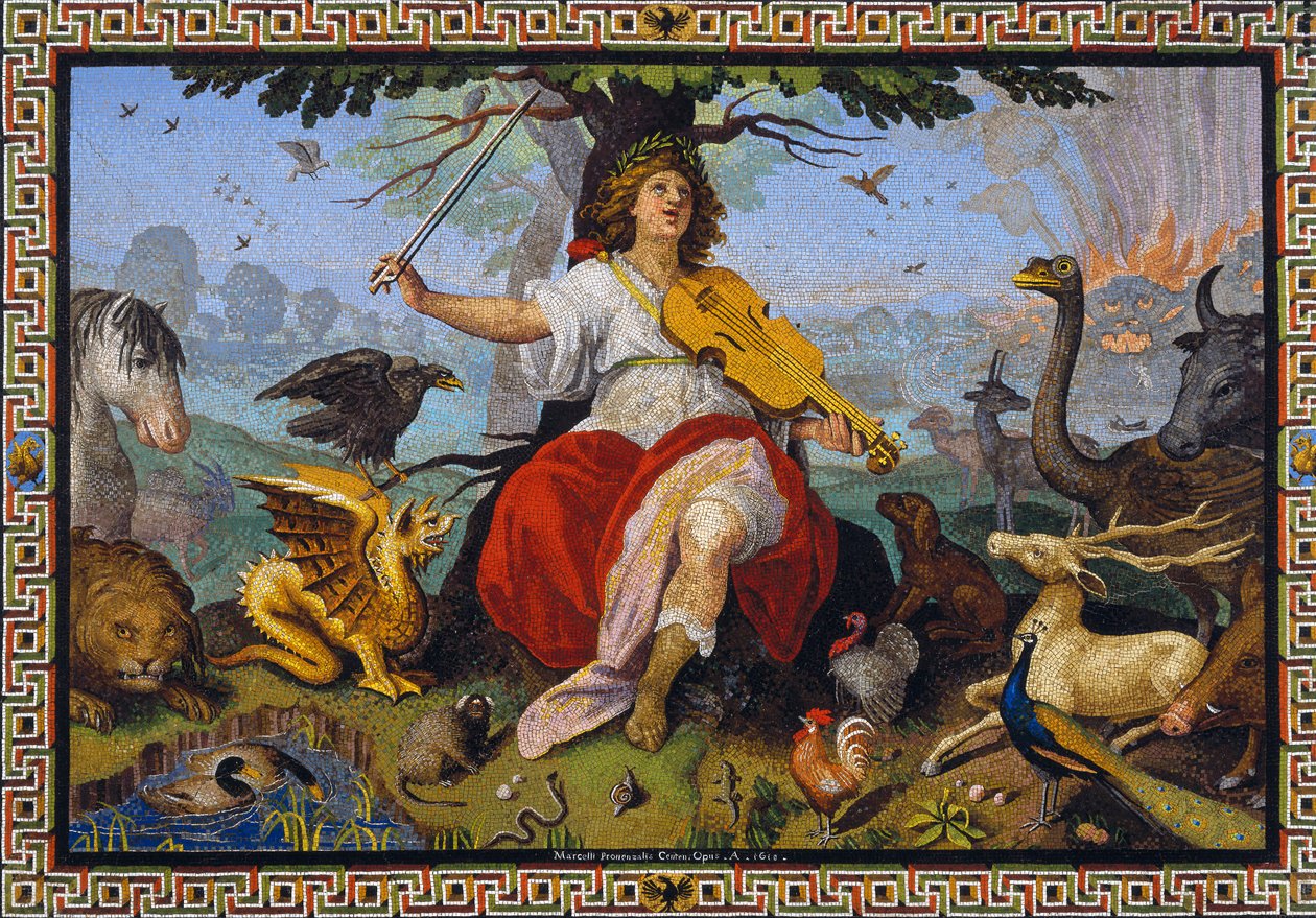 "Orfeo" Mosaico de Marcello Provenzale (1577-1639) 1618 de Marcello Provenzale