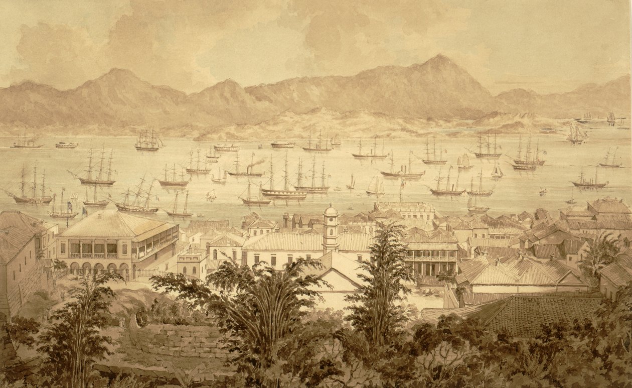 Puerto de Hong Kong de Marciano Antonio Baptista