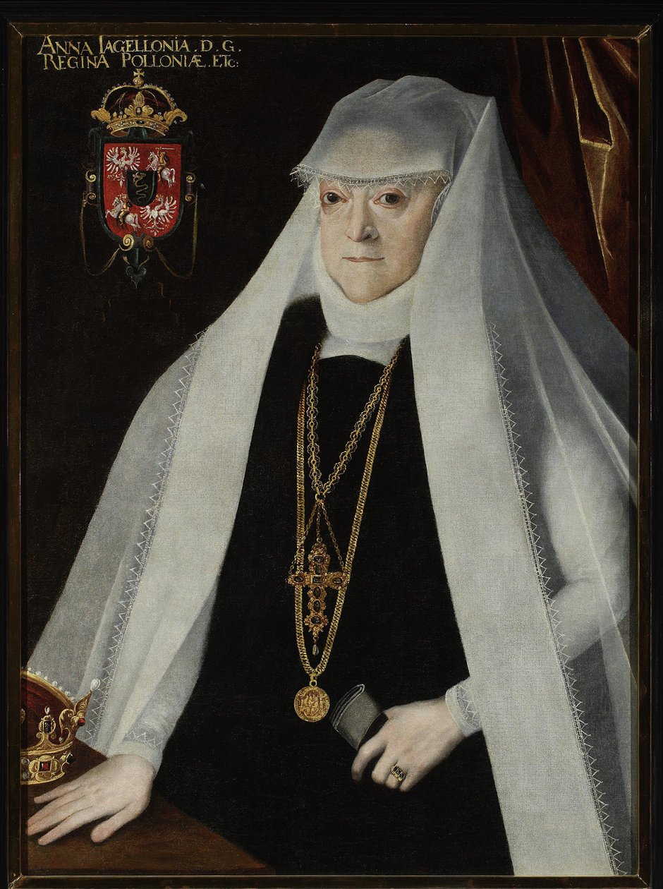 Retrato de Ana Jagellón (1523-1596), reina de Polonia de Marcin Kober