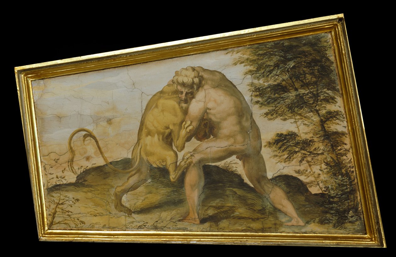 Hércules mata al león de Nemea de Marco Marchetti from Faenza