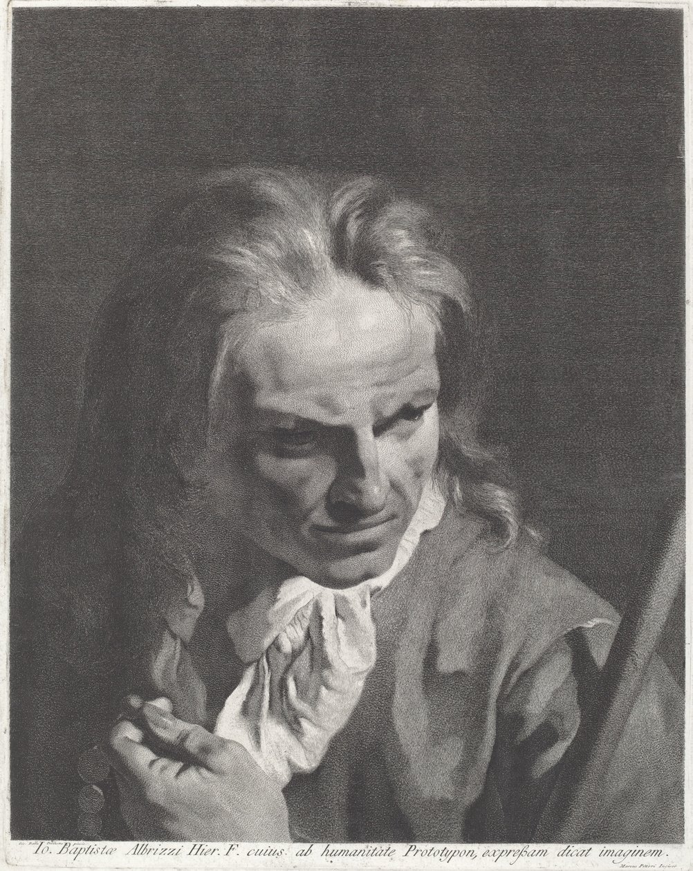 Un caballero peregrino con un rosario de Marco Alvise Pitteri after Giovanni Battista Piazzetta