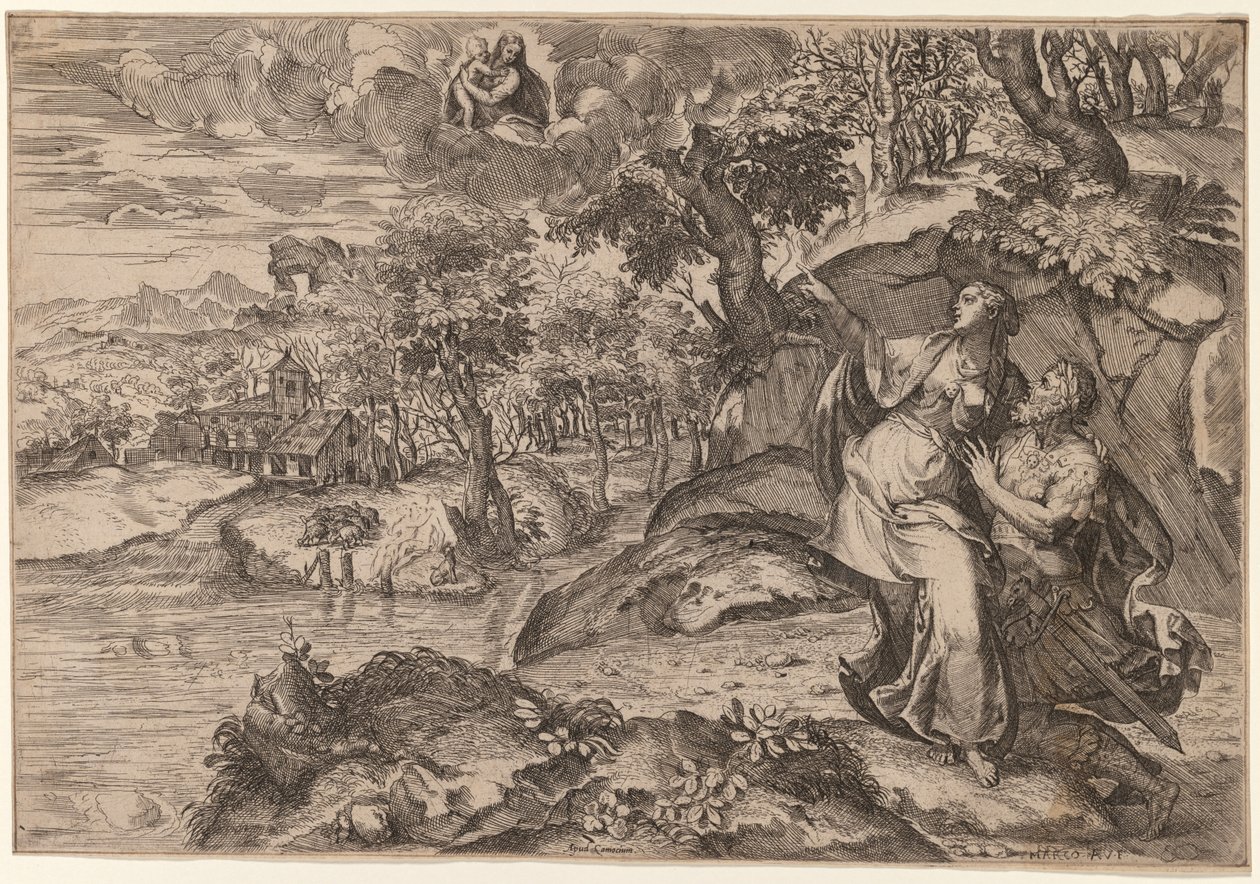 Augusto y la sibila tiburtina de Marco Angolo del Moro