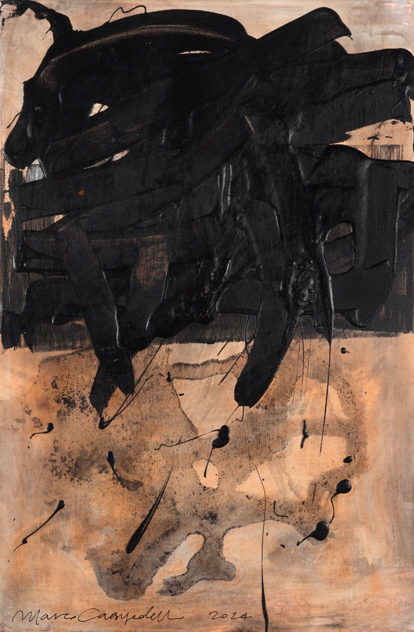 Duo, 2024 (acrílico sobre lienzo) de Marco Campedelli