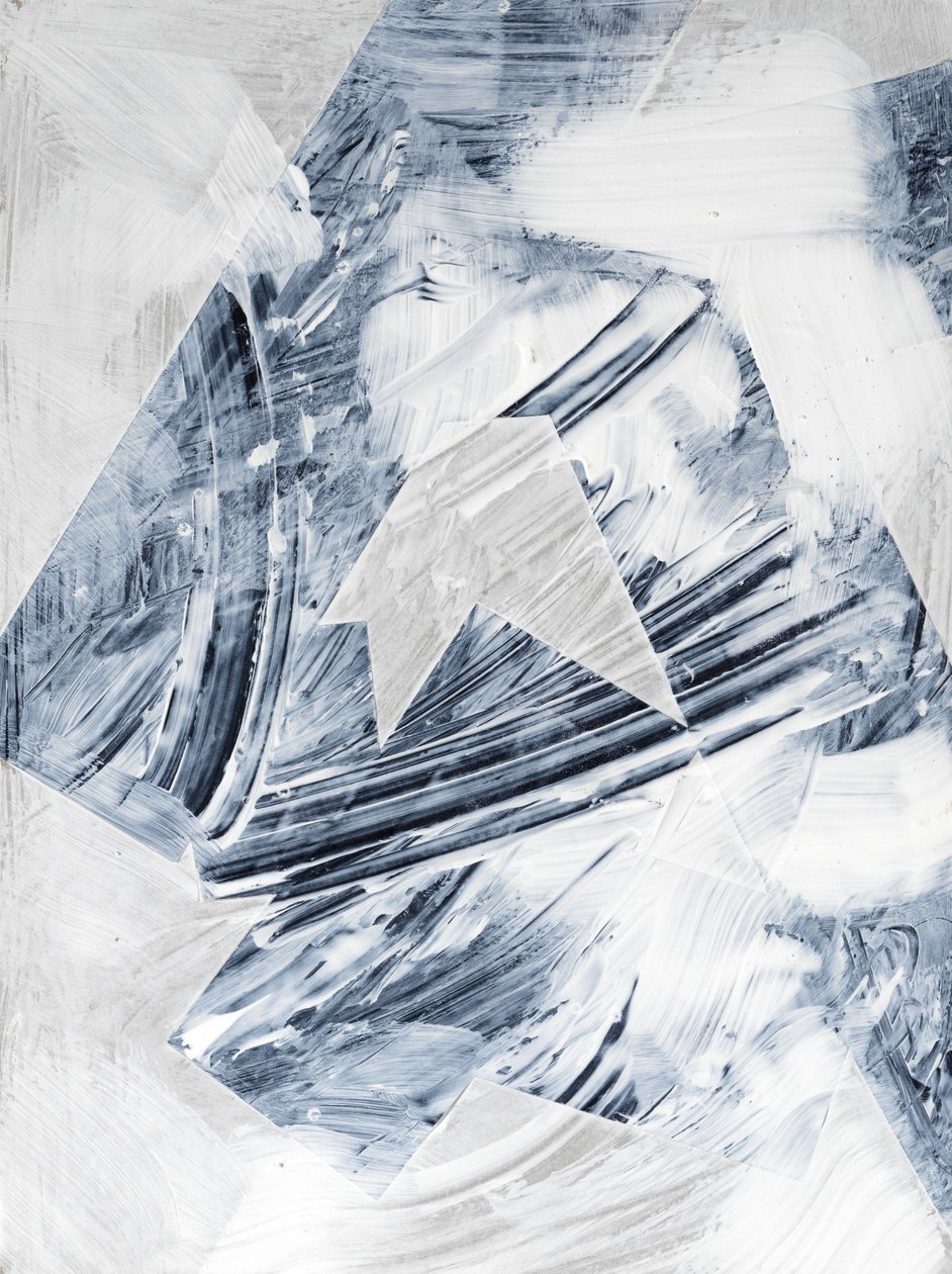 Blanco geométrico, 2024 (técnica mixta) de Marco Campedelli
