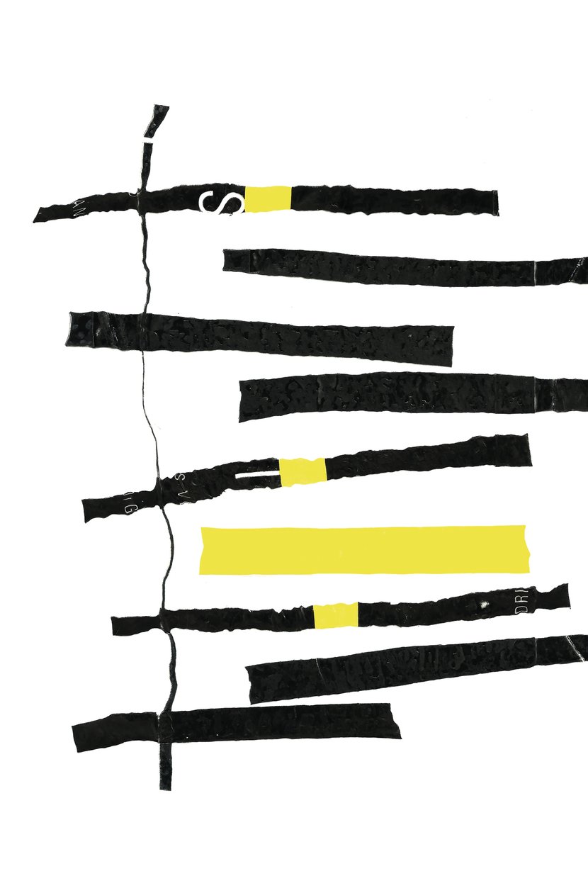 Líneas, 2003 (collage) de Marco Campedelli