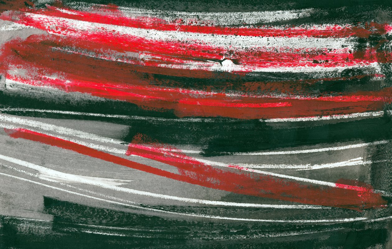Tormenta en rojo, 2017 (técnica mixta) de Marco Campedelli
