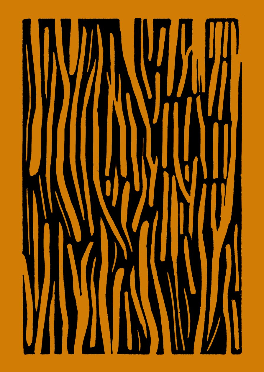 Madera, 2023 (linóleo sobre papel) de Marco Campedelli