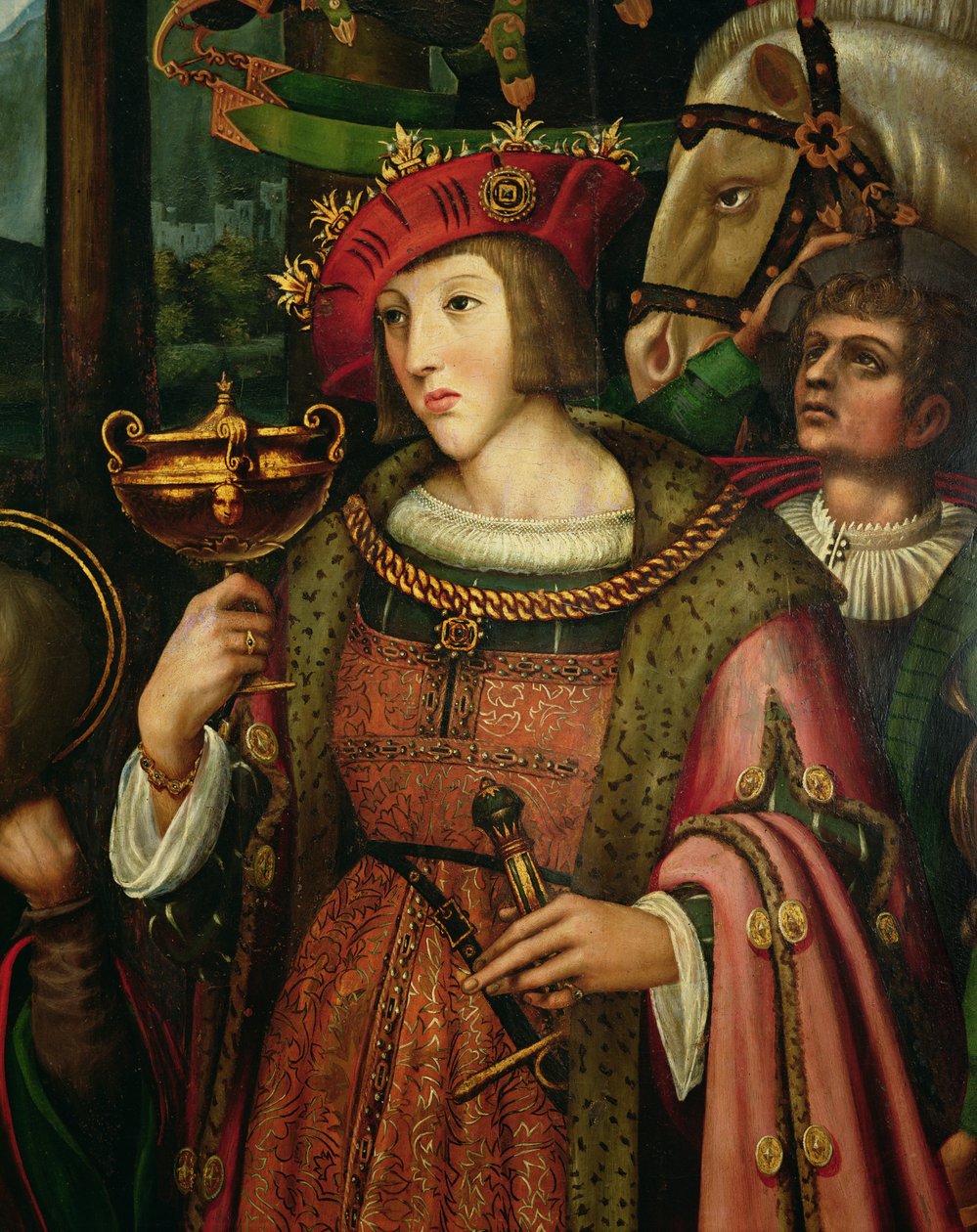 Carlos V de España (detalle) de Marco Cardisco
