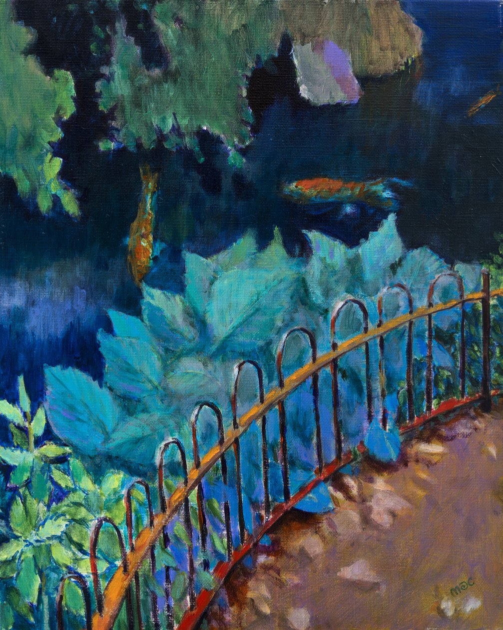Koi y hostas de Marco Cazzulini