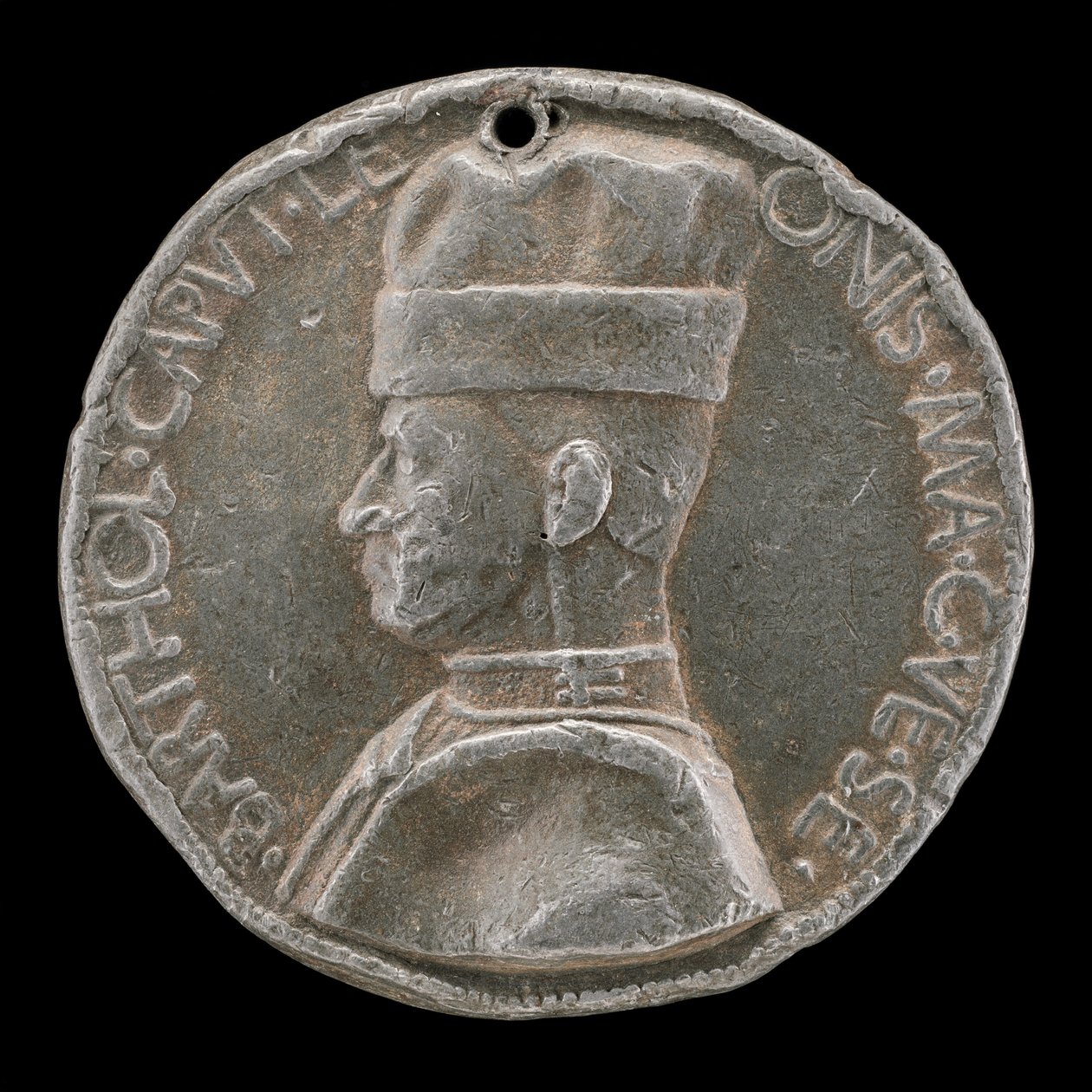 Bartolommeo Colleone de Bérgamo, 1400-1475, Condotiero [anverso], 1454 o después de Marco Guidizani