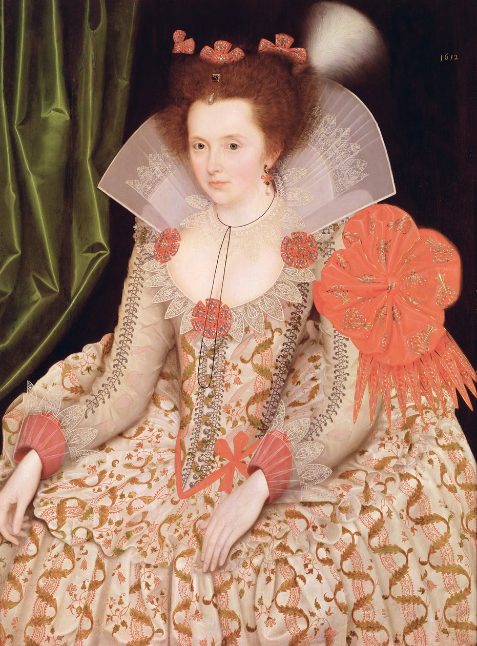Princesa Isabel, hija de Jacobo I, 1612 de Marcus Gheeraerts