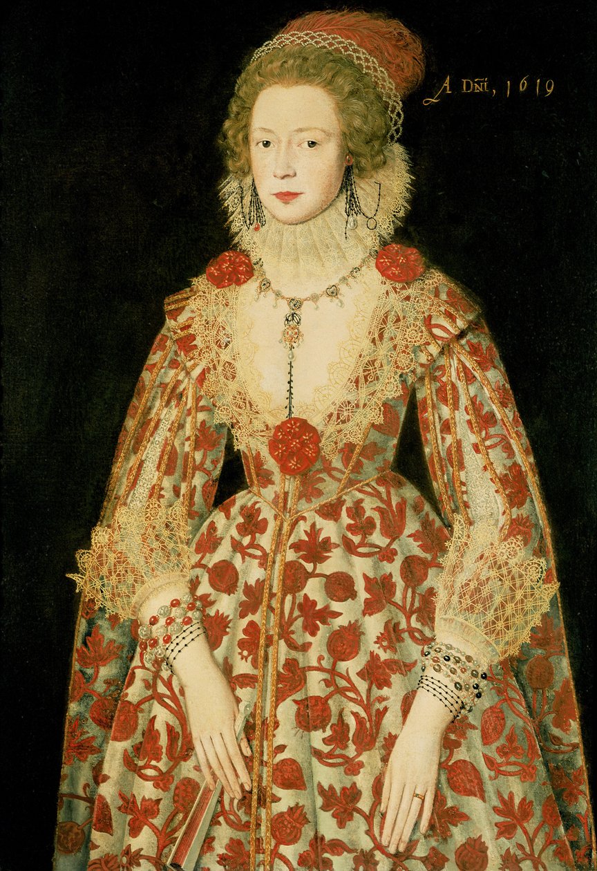 Retrato de una dama, 1619 de Marcus Garret Gheeraerts the Younger