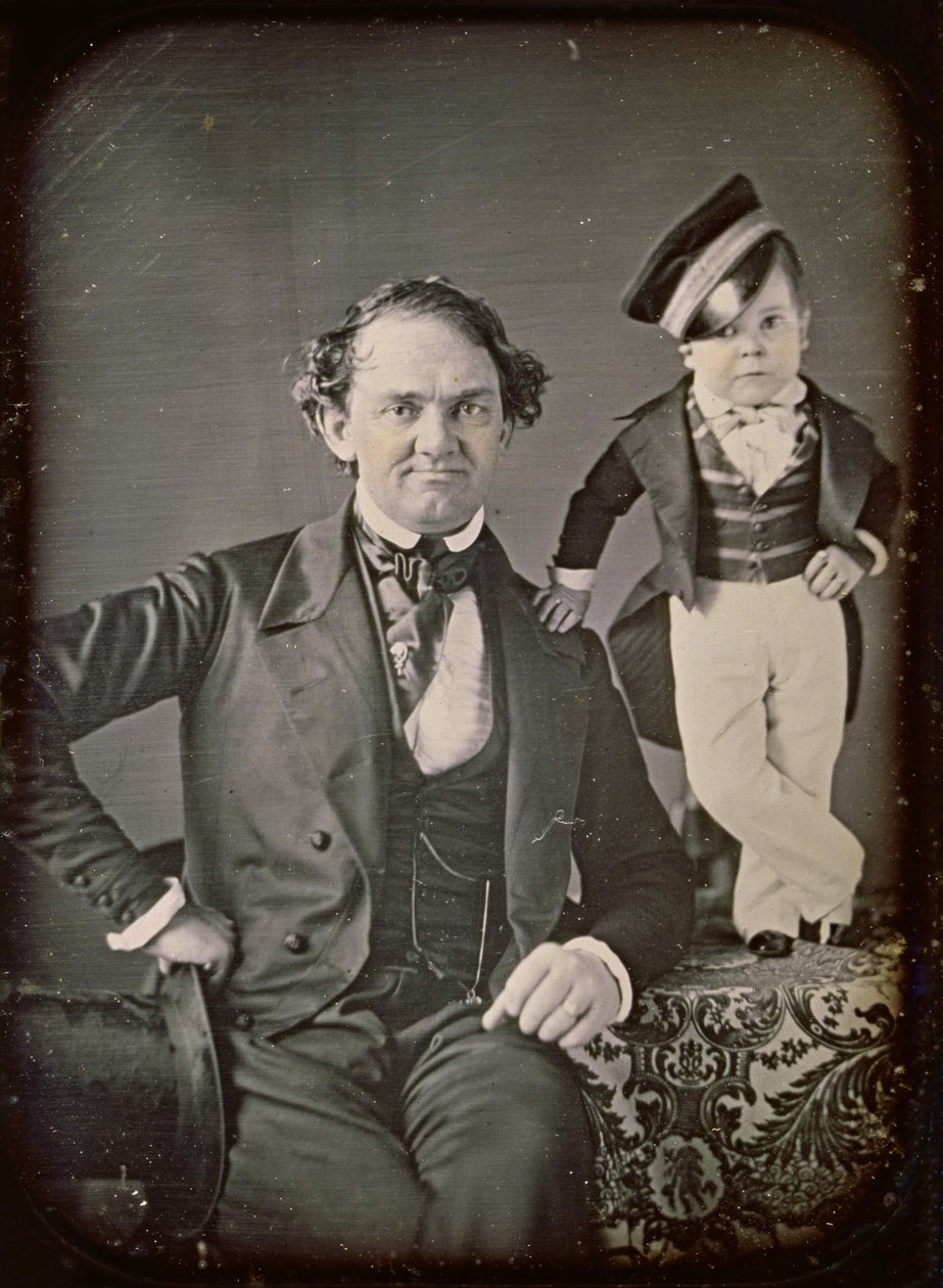 P.T. Barnum y el General Tom Thumb de Marcus Aurelius Root