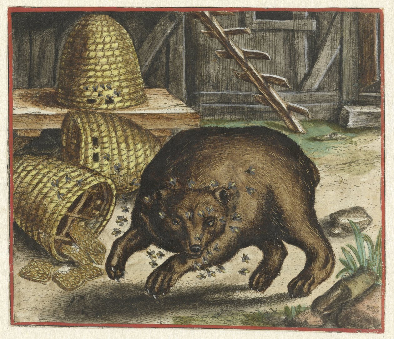 Fábula del oso y las abejas de Marcus Gheeraerts (I)