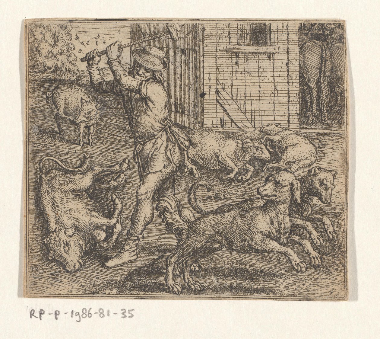 Fábula del granjero y sus perros de Marcus Gheeraerts (I)