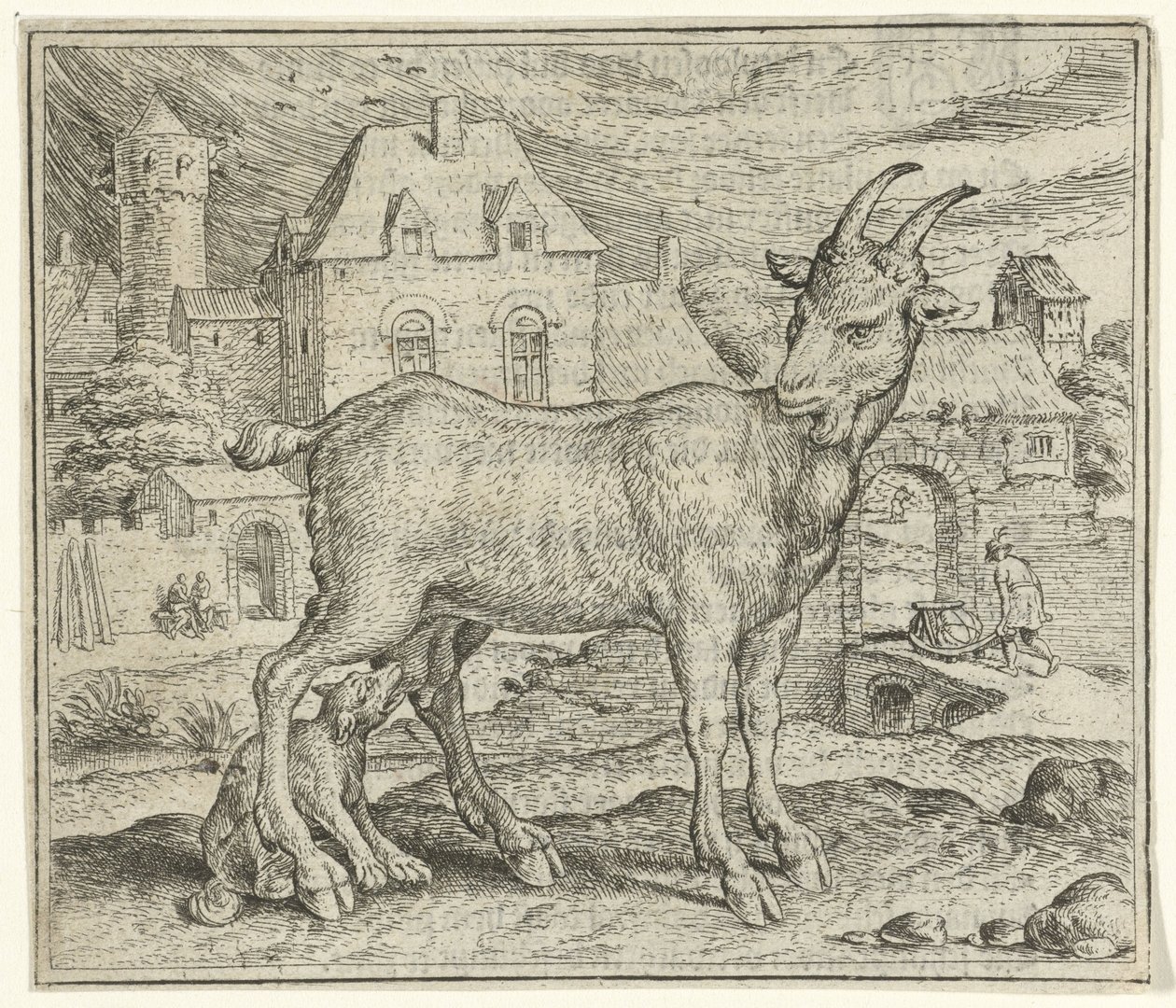 Fábula de la cabra y el joven lobo de Marcus Gheeraerts (I)