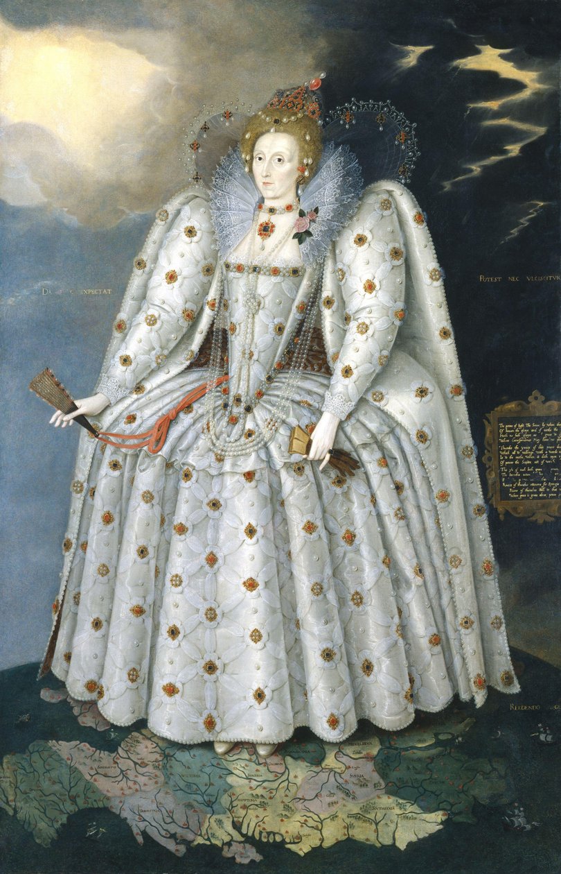 Reina Isabel I ("El retrato de Ditchley") de Marcus Gheeraerts the Younger