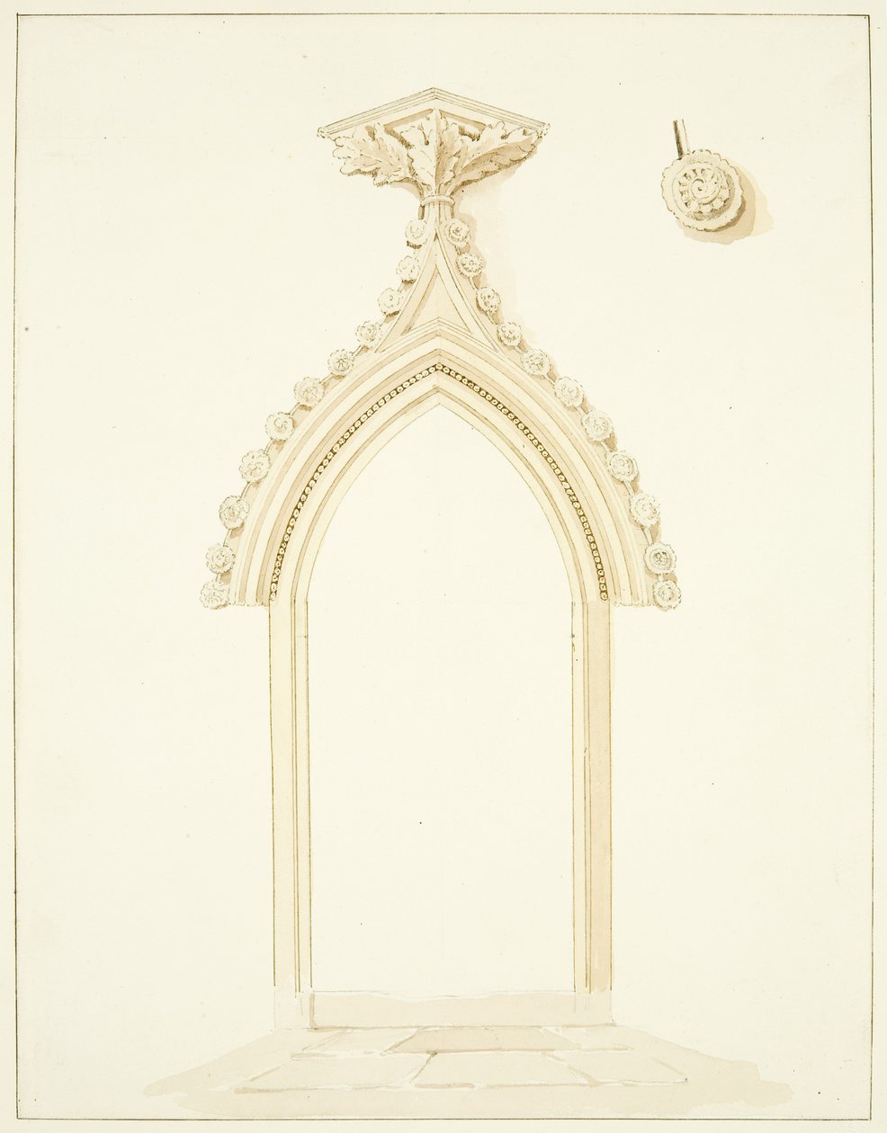 Puerta de la Sala de la Sacristía de la Catedral de Bristol de Marcus H. Homes
