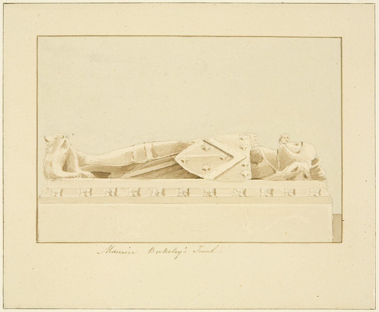 Efigie de Maurice, 7º conde de Berkeley, en la catedral de Bristol de Marcus H. Homes