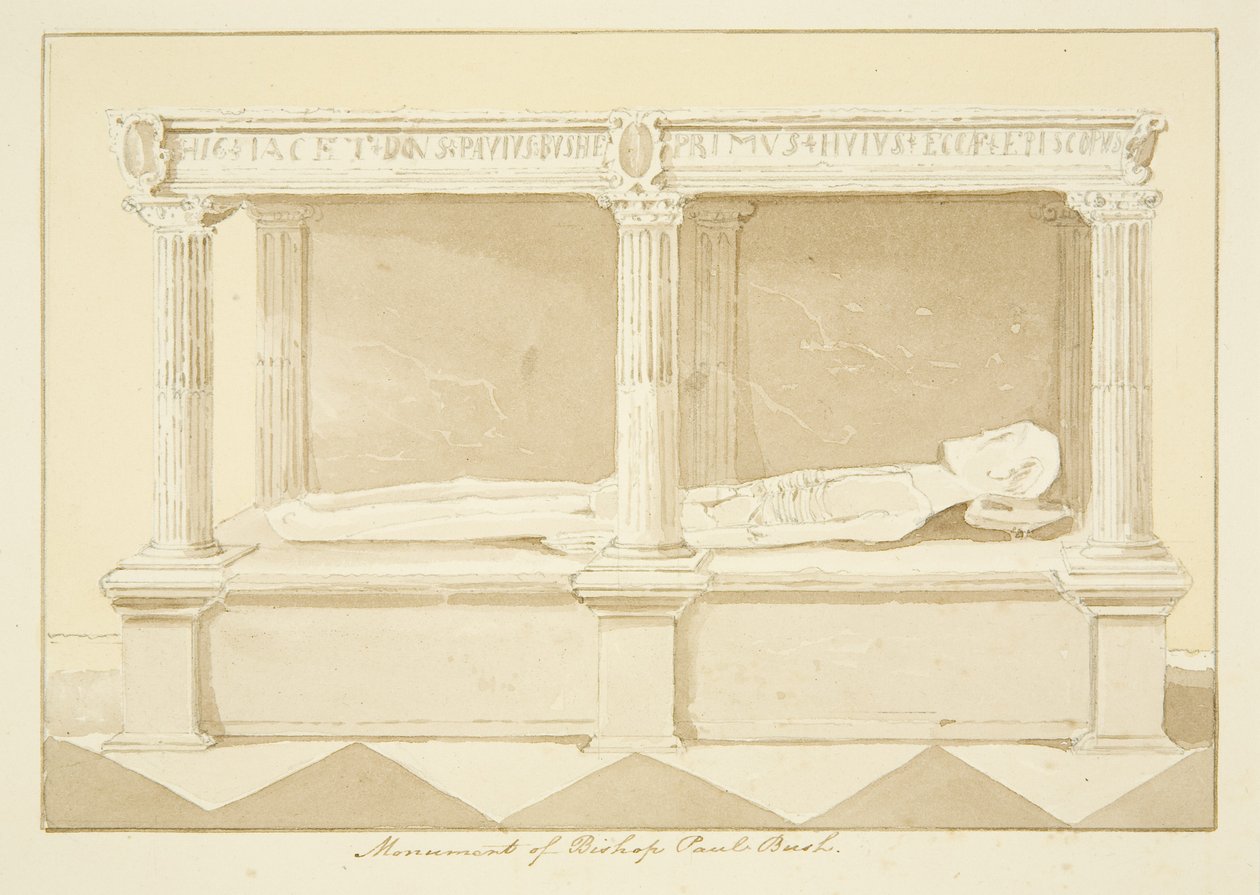 Tumba del obispo Paul Bush en la catedral de Bristol de Marcus H. Homes