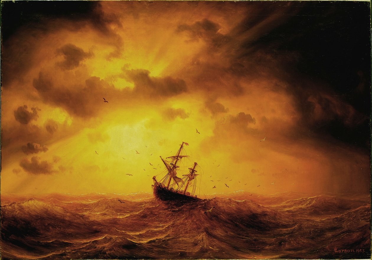 Marcus Larson - Tormenta en el mar de Marcus Larson
