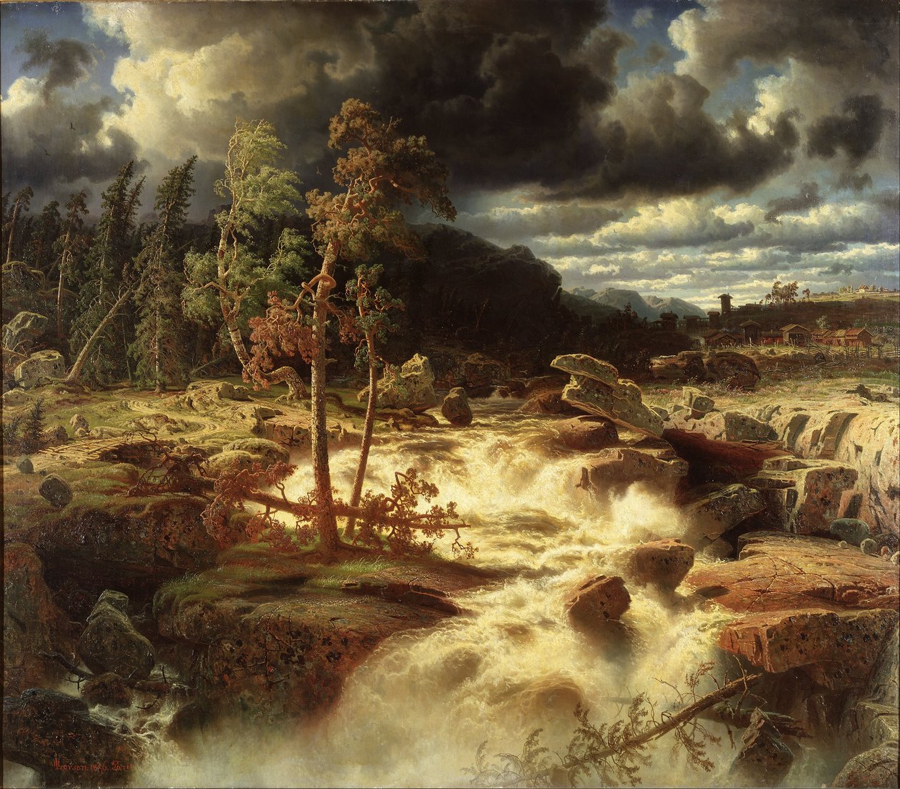 Sueco: Waterfall in Småland
 Cascada de Småland de Marcus Larson
