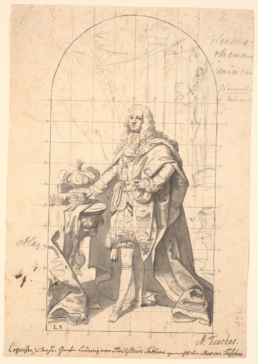 Conde, consejero privado J.L. Holstein de Marcus Tuscher