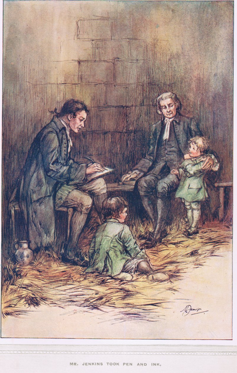 El Sr. Jenkins tomó pluma y tinta, ilustración de 