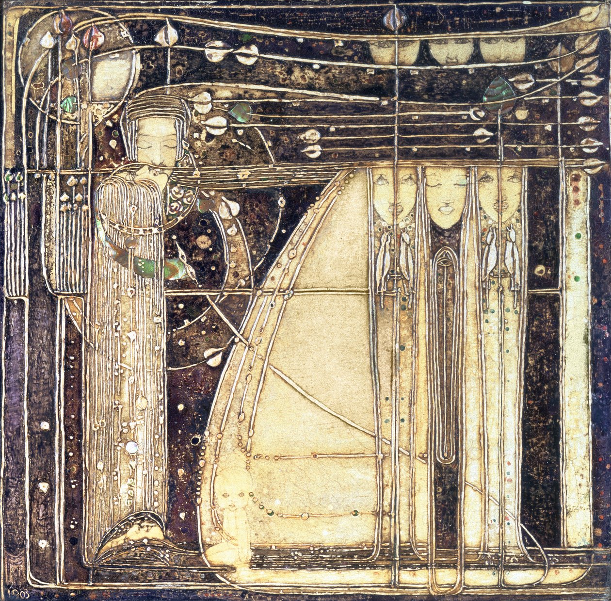 La ópera del viento, c.1902 de Margaret MacDonald Mackintosh