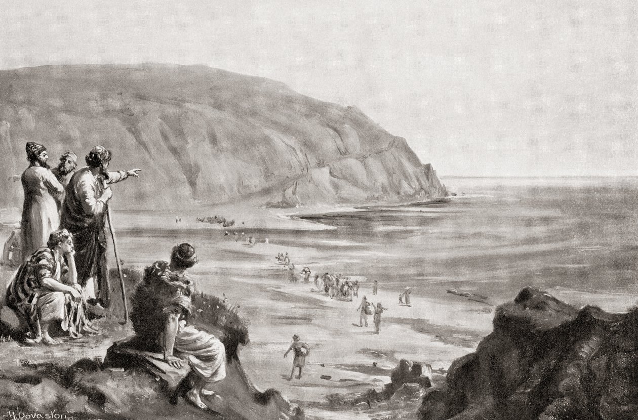 La llegada de los fenicios a las costas orientales del Mediterráneo, hacia 1500 a.C., de Hutchinson