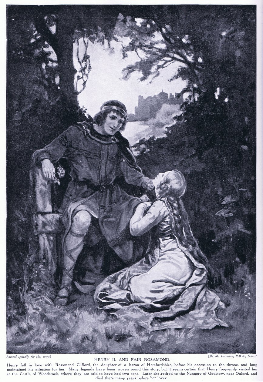 Enrique II y la bella Rosamund de Margaret Dovaston