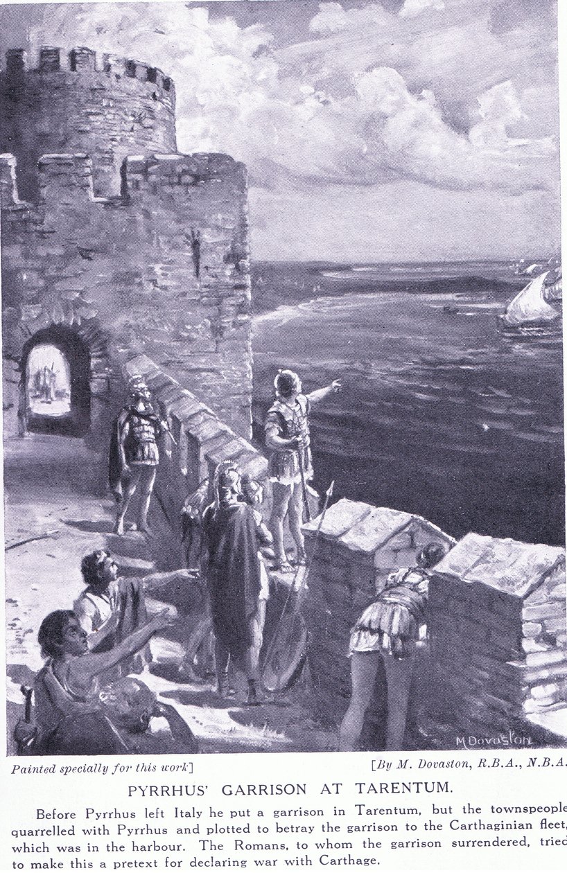 Guarnición de Pirro en Tarento de Margaret Dovaston