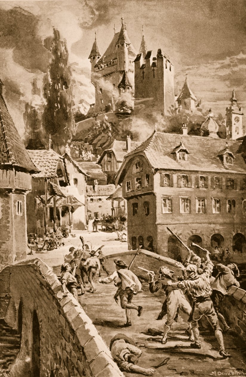 La quema del castillo de Wadenschwyl de Margaret Dovaston