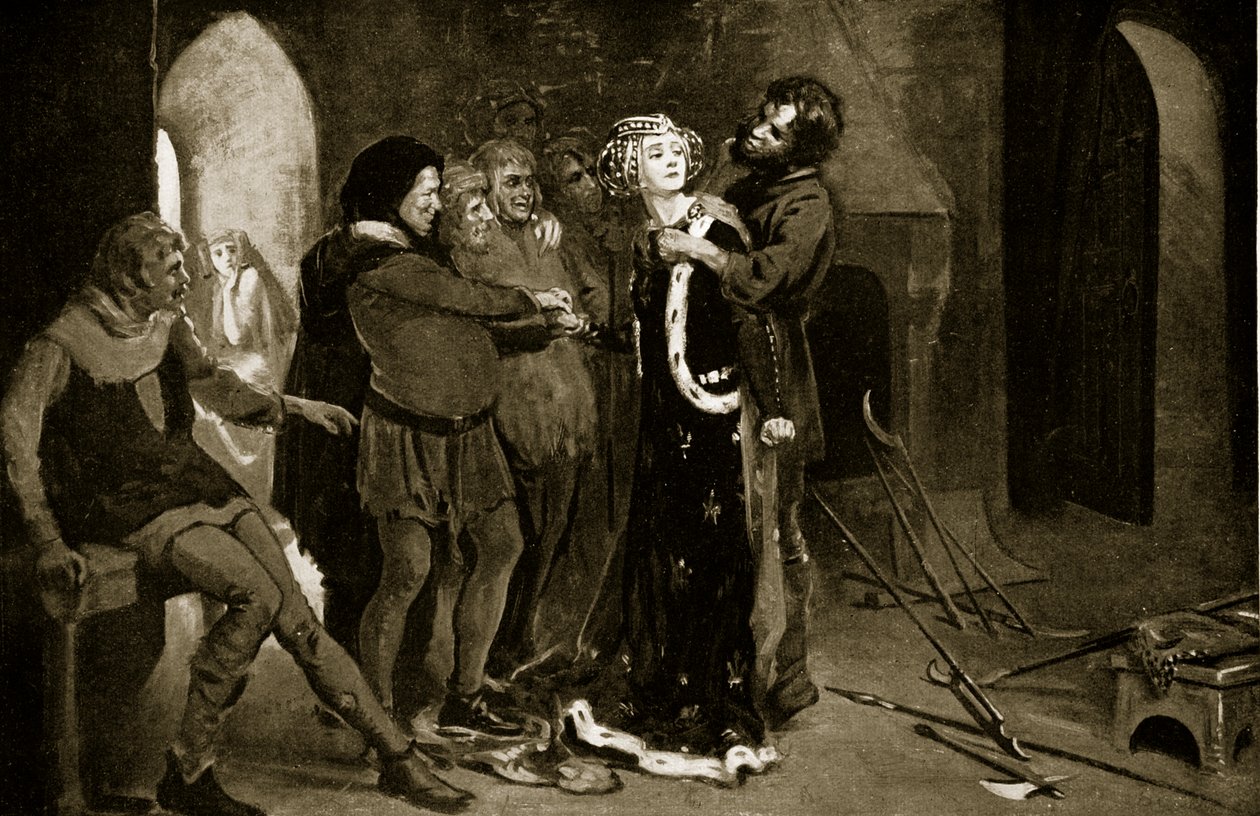 La "Bella doncella de Kent" besada por los insurgentes, ilustración de 