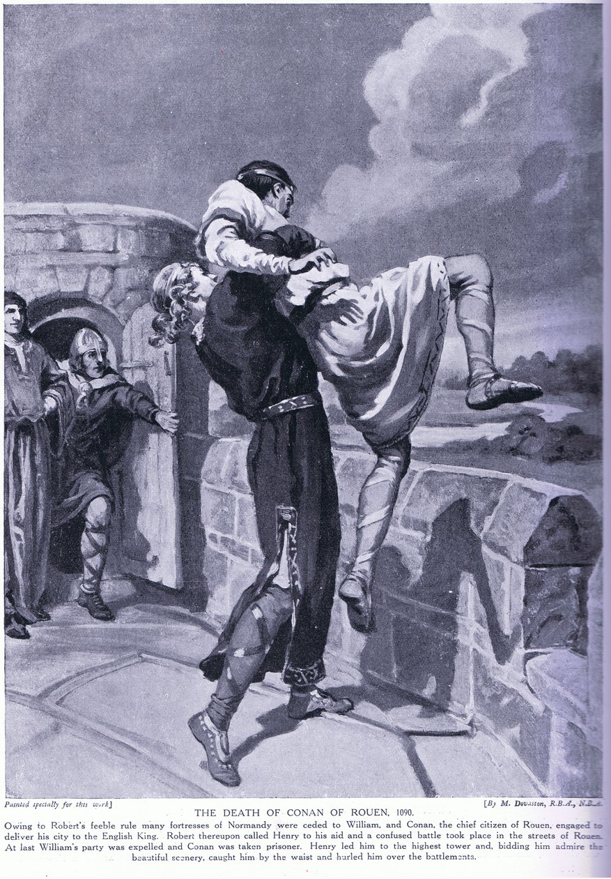 Muerte de Conan de Ruán 1090 d.C. de Margaret Dovaston