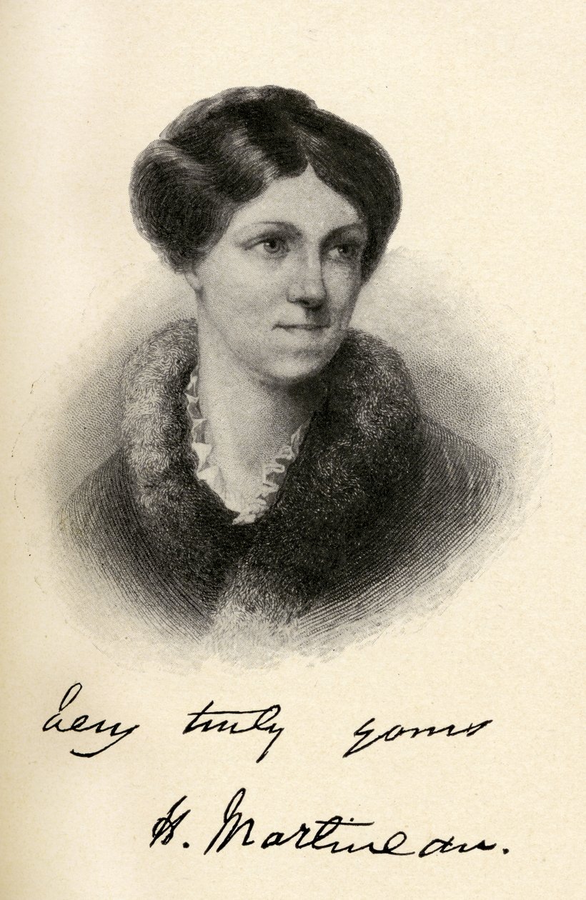 Harriet Martineau (1802-1876) ilustración de 