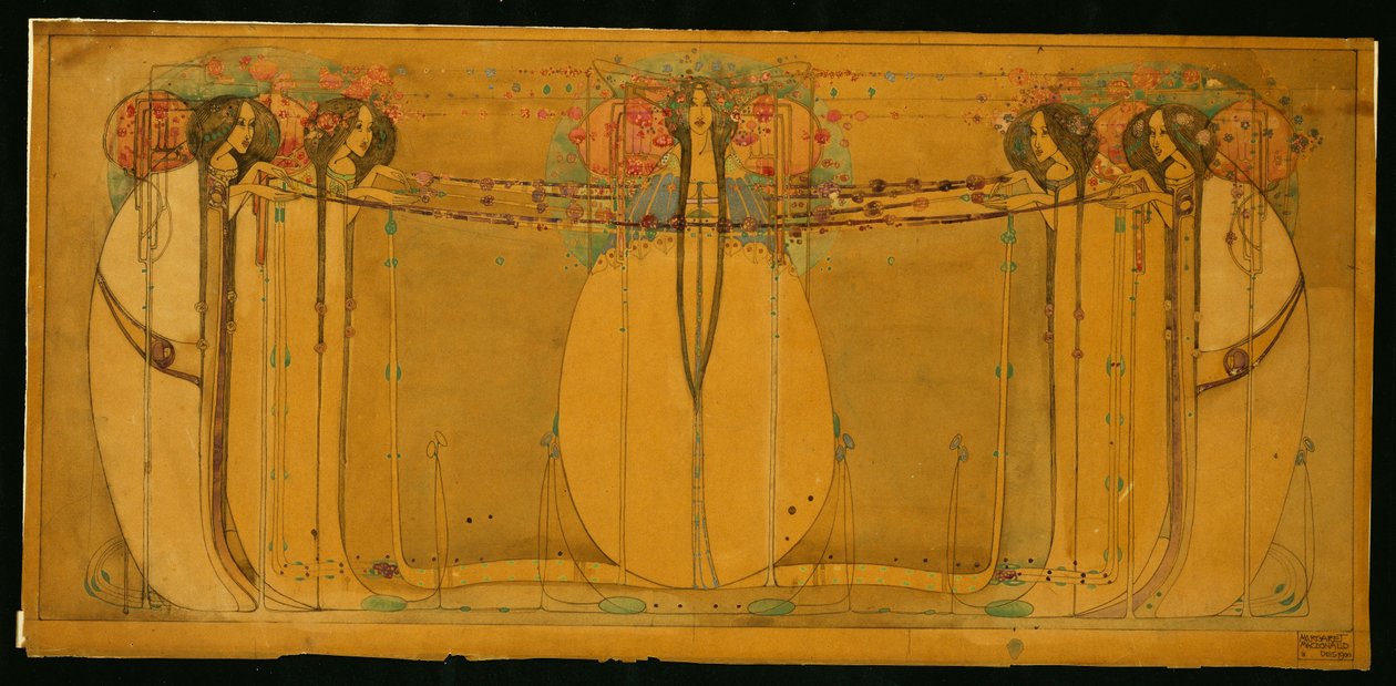 La reina de mayo de Margaret MacDonald Mackintosh
