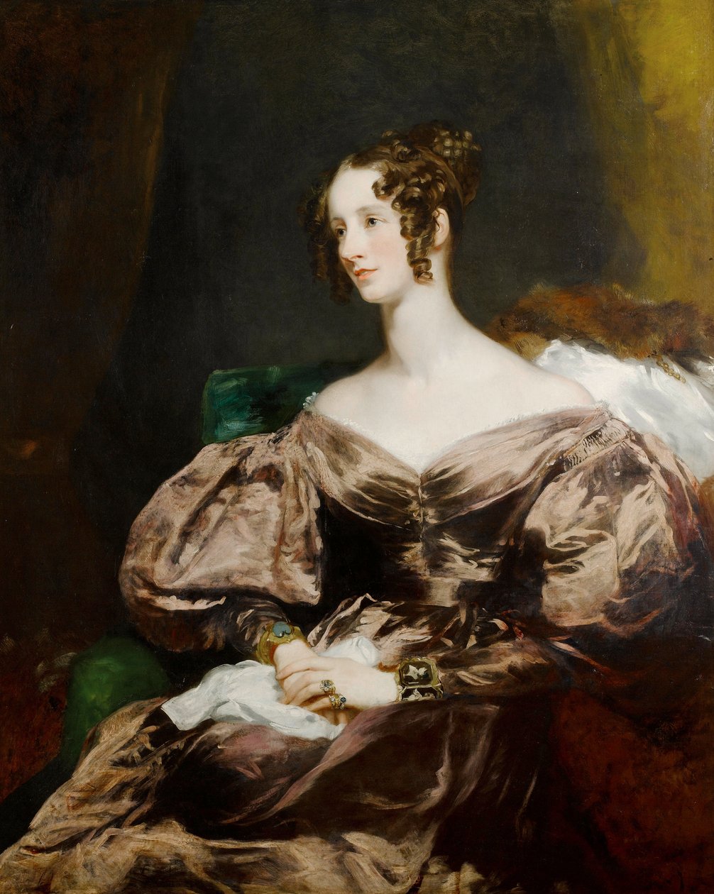 Retrato de Harriet Brudenell, condesa Howe (1799-1836) de Margaret Sarah Carpenter