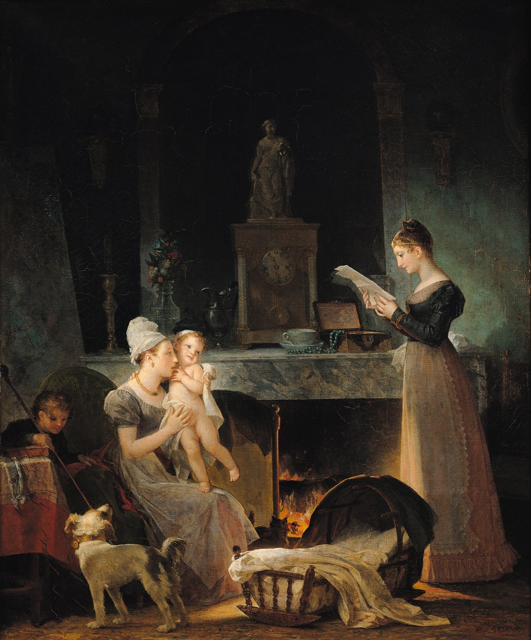 Leyendo la carta de Marguerite Gerard
