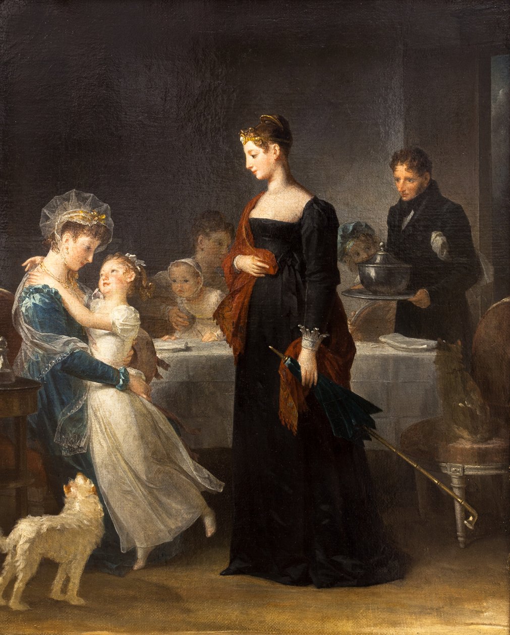 La visita,1810 (óleo sobre lienzo) de Marguerite Gerard