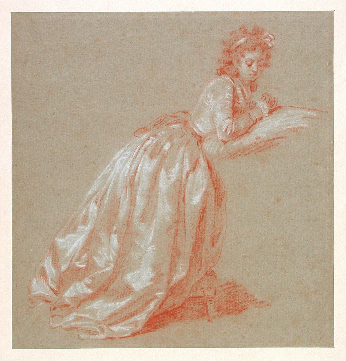 Joven mujer arrodillada de Marguerite Gerard