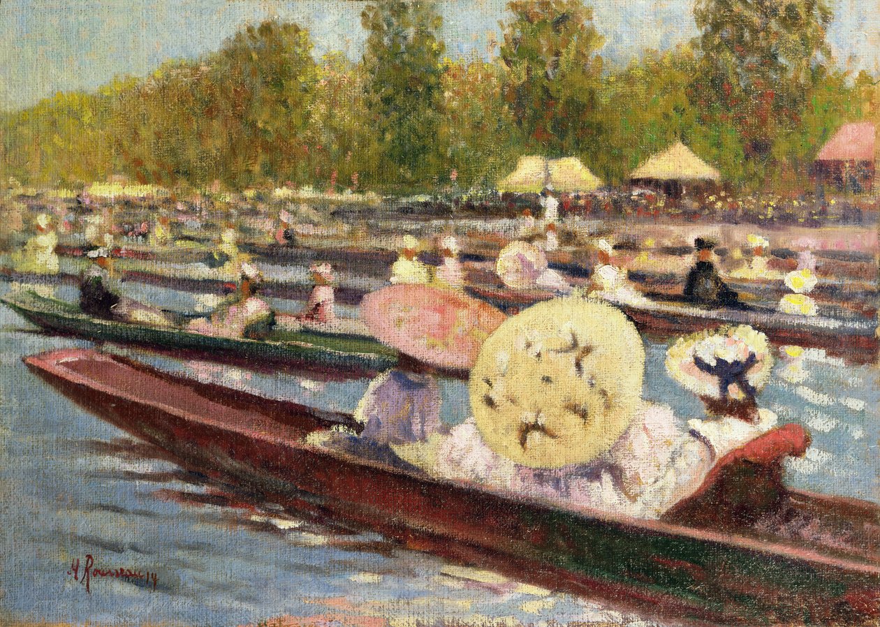 La Regata (óleo sobre lienzo) de Marguerite Rousseau