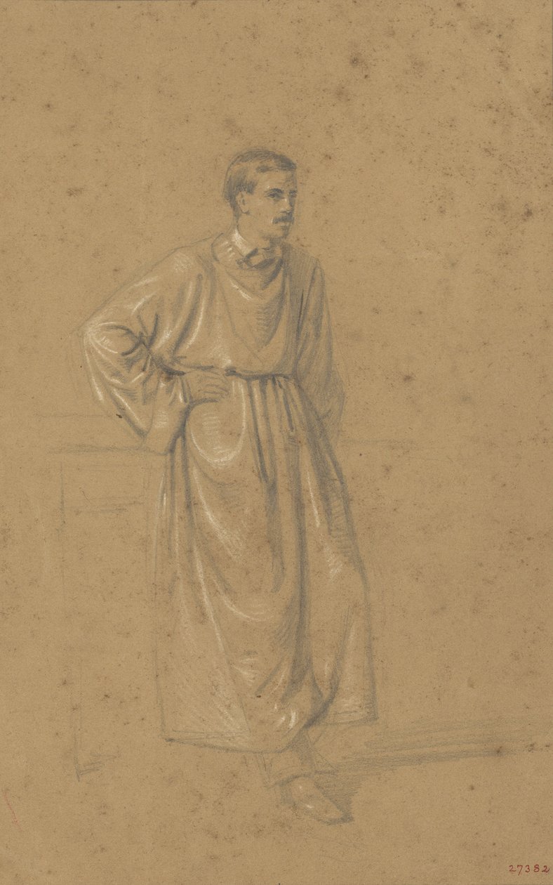 Estudio académico de una figura masculina de Marià Fortuny